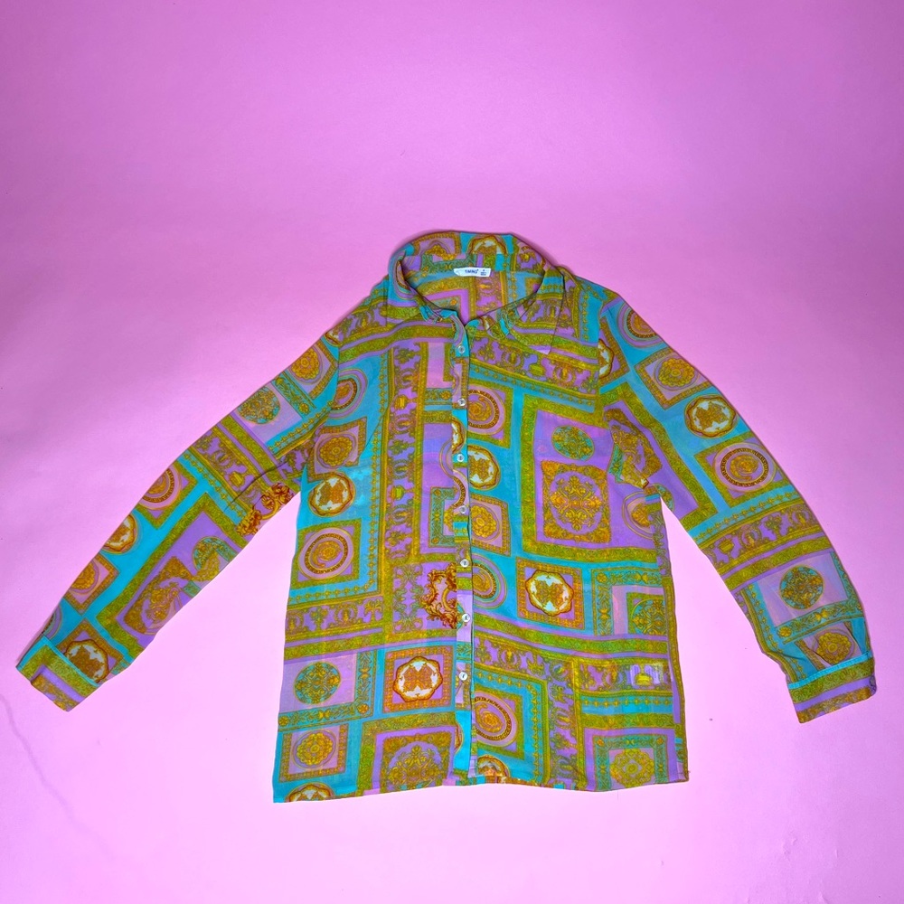 Sheer button up